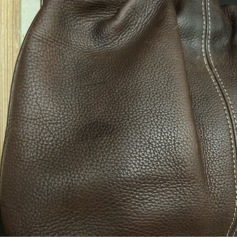 Fossil: Vintage Pebbled Dark Brown Leather Hobo/Shoulder Bag - Picture 16 of 16